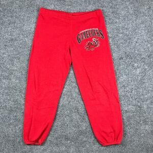Artex Sweatpants Mens Size L Red Jacksonville State Gamecocks USA Vintage
